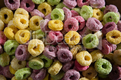 Close-up of froot loops