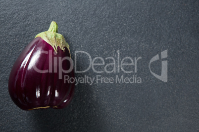 Purple eggplant on slate