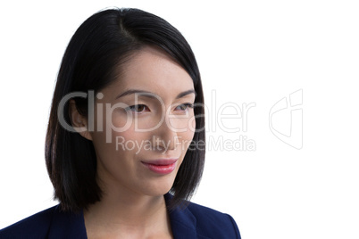 Close-up of thoughtful woman