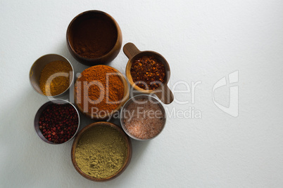 Various spices in bowl