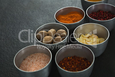 Various spices in bowl