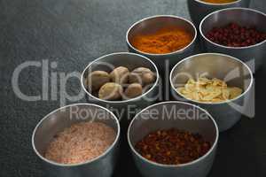 Various spices in bowl