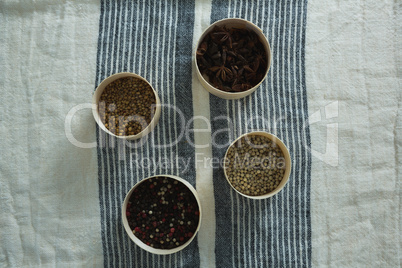 Various spices in bowl