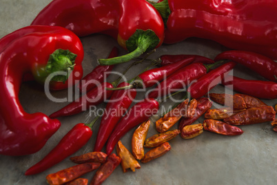 Red Chilies, dried red chili pepper and capsicum