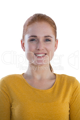 Portrait of smiling young businesswoman