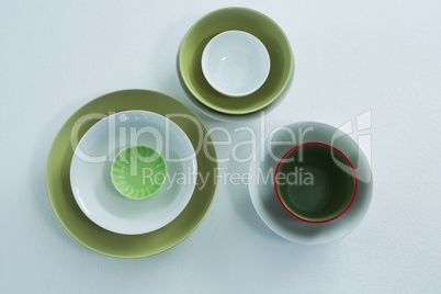Various types of plastic bowl