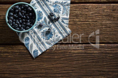 Bowl of blueberries