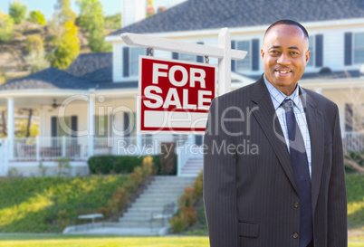 African American Agent In Front of Beautiful Custom House and Fo