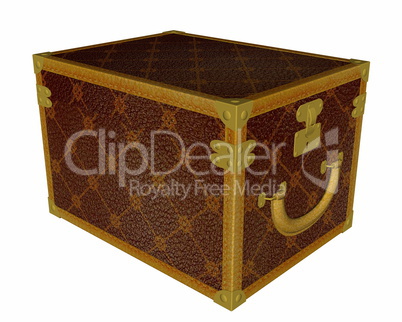 Vintage jewelry box - 3D render
