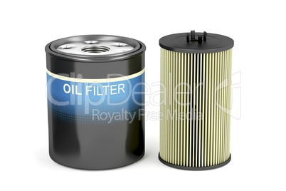 Spin-on and cartridge oil filters