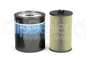 Spin-on and cartridge oil filters