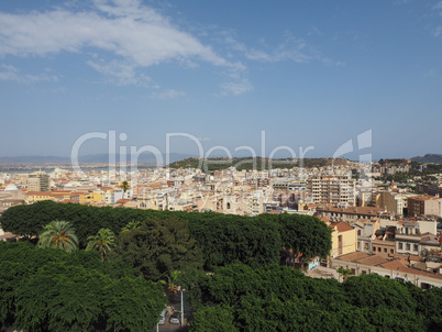 Aerial view of Cagliari