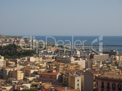 Aerial view of Cagliari