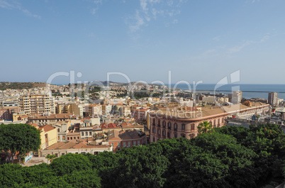 Aerial view of Cagliari