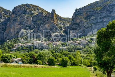 moustiers-ste-marie in the South of France