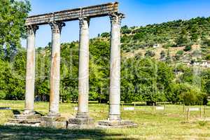 Roman temple of Riez in southern France