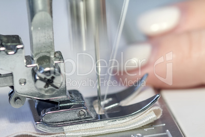 sewing machine and the needle