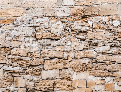 Texture of old stone wall.