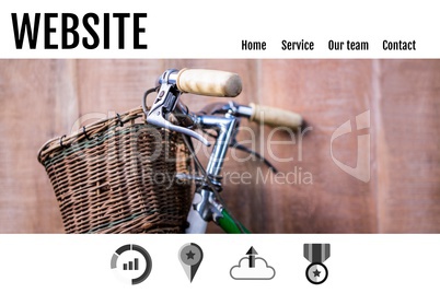 Minimalist website interface