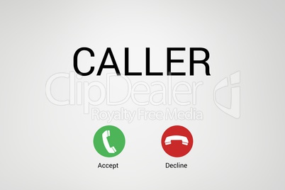 Incoming phone call interface