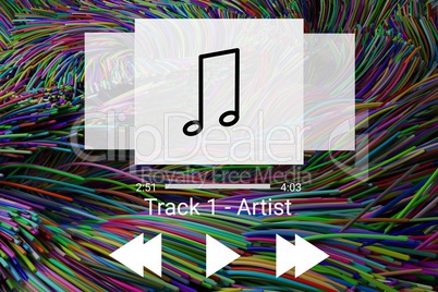 Music player application interface