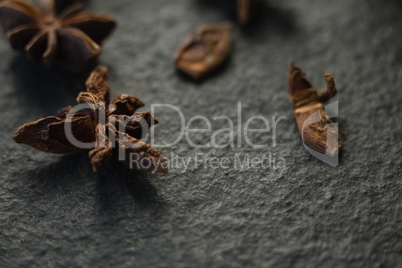 Close up of star anise