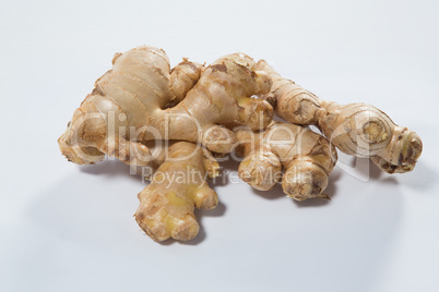 High angle view of fresh gingers