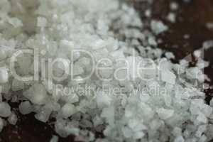 Close-up of sea salt