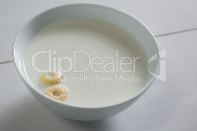 Healthy breakfast cereal in bowl