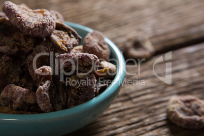 Dried figs in a bowl