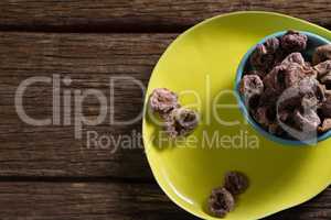 Dried figs in a bowl