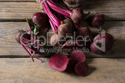 Beetroot on wooden table