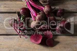 Beetroot on wooden table