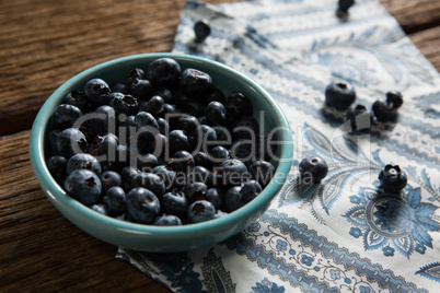 Bowl of blueberries