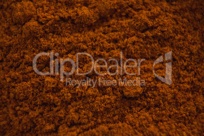 Full frame of red chili powder