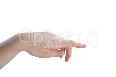 Cropped image of hand gesturing