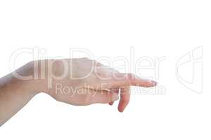 Cropped image of hand gesturing