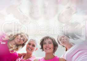Breast cancer awareness women together
