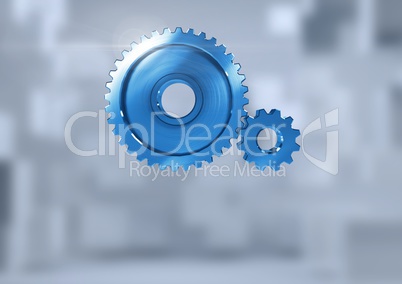 cog gears with bright background