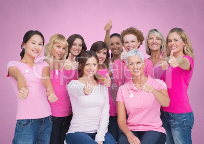 pink breast cancer awareness women