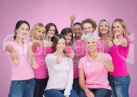 pink breast cancer awareness women