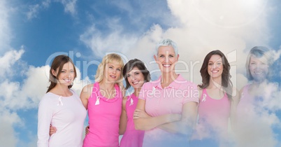 Breast cancer women with transition of sky