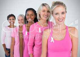 pink breast cancer awareness women