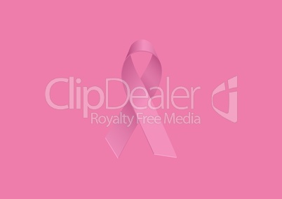 Pink ribbon and breast cancer awareness concept Pink ribbon and breast cancer awareness concept