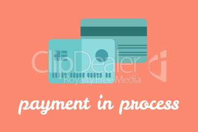 Online shopping with payment in process text interface