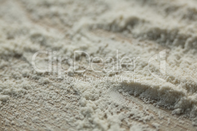 High angle view of flour