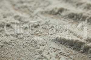High angle view of flour