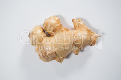 Directly above view of fresh ginger