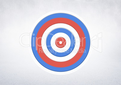 Target on white background