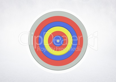 Target on white background